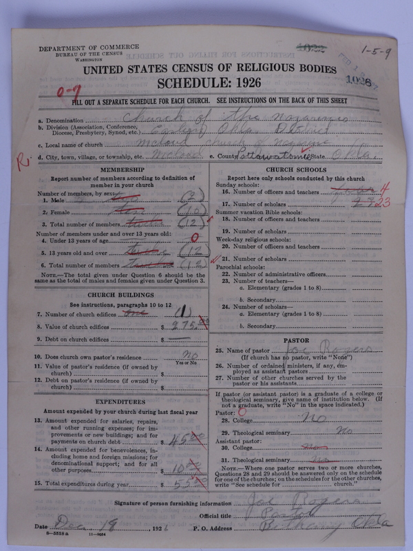 Scan of Church of the Nazarene: 1026