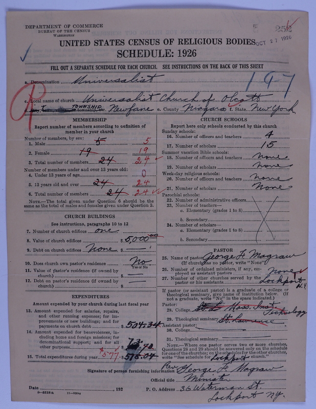 Scan of Universalist Church: 252