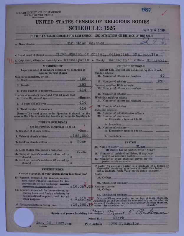 Scan of Church of Christ, Scientist: 967