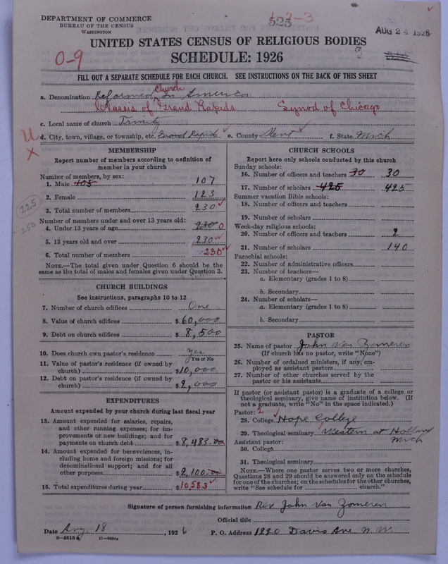 Scan of Reformed Church in America: 525