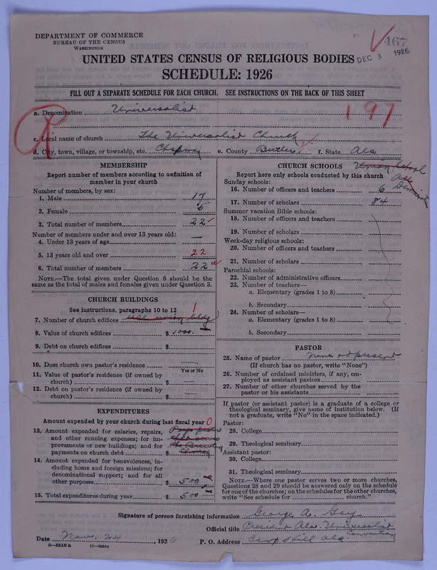 Scan of Universalist Church: 467
