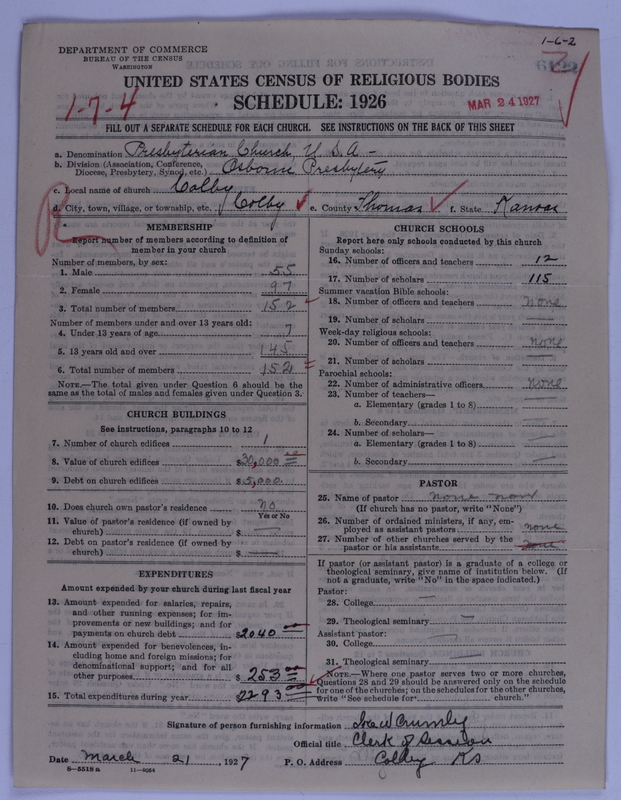 Scan of Presbyterian Church in the United States of America: 6122