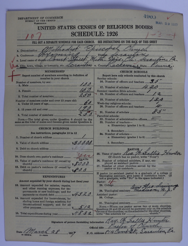 Scan of Methodist Episcopal Church: 4909