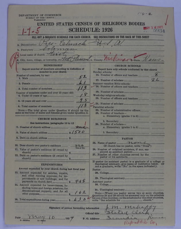 Scan of Presbyterian Church in the United States of America: 5934