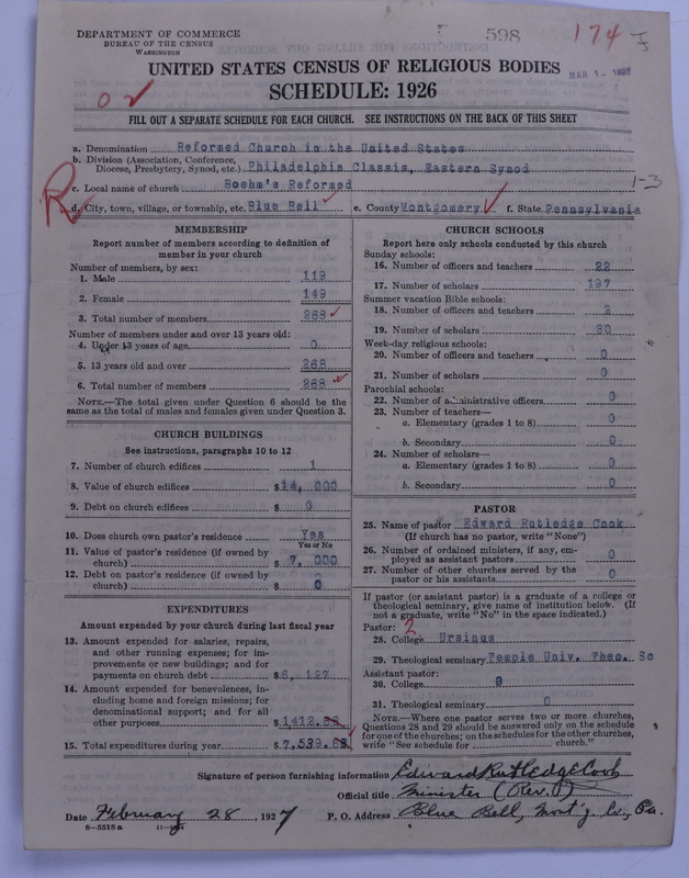 Scan of Reformed Church in the United States: 598