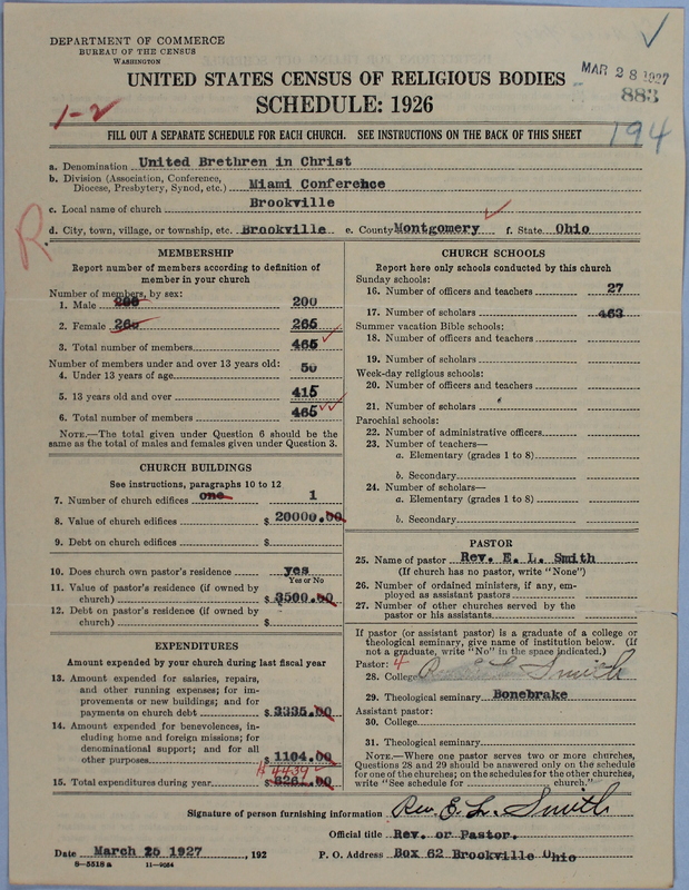 Scan of Church of the United Brethren in Christ: 883
