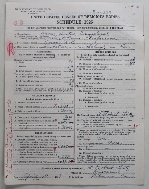 Scan of Evangelical Congregational Church: 135