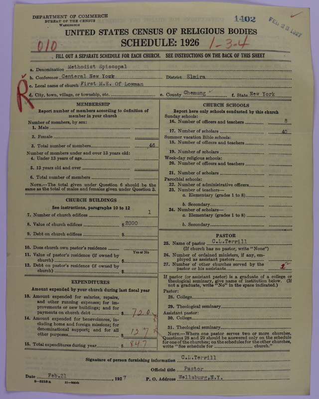 Scan of Methodist Episcopal Church: 1402