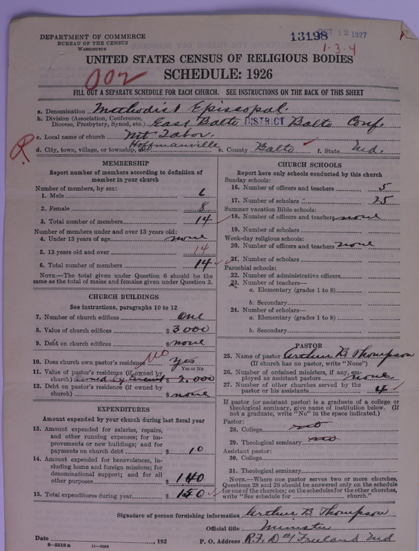 Scan of Methodist Episcopal Church: 13198