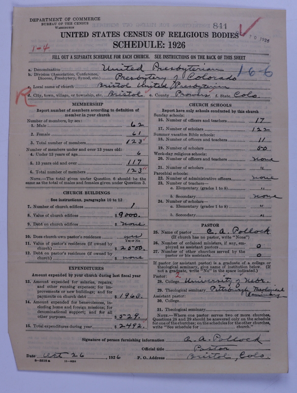 Scan of United Presbyterian Church of North America: 841