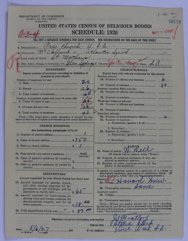 Scan of Presbyterian Church in the United States of America: 6631