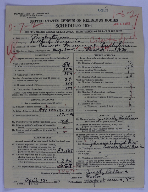 Scan of Presbyterian Church in the United States of America: 6332