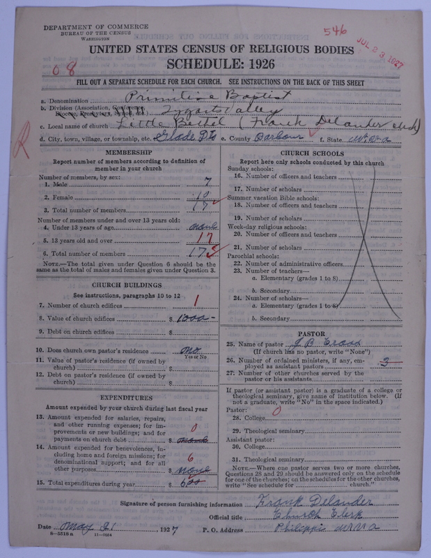Scan of Primitive Baptists: 546