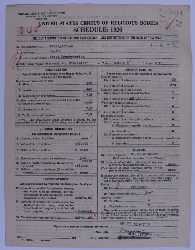 Scan of Presbyterian Church in the United States of America: 2514