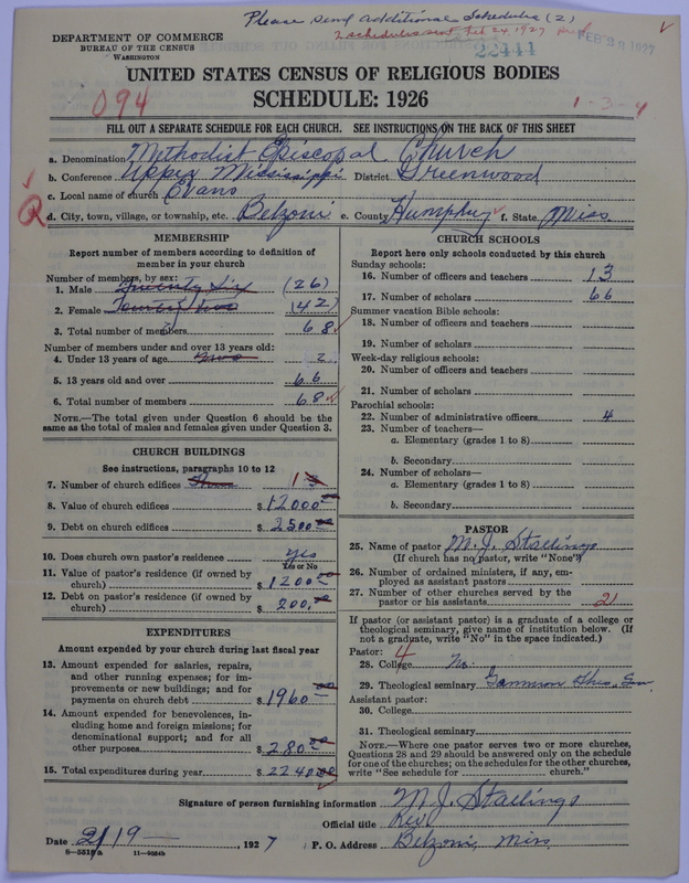 Scan of Methodist Episcopal Church: 22444