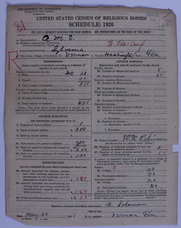 Scan of African Methodist Episcopal Church: 3962
