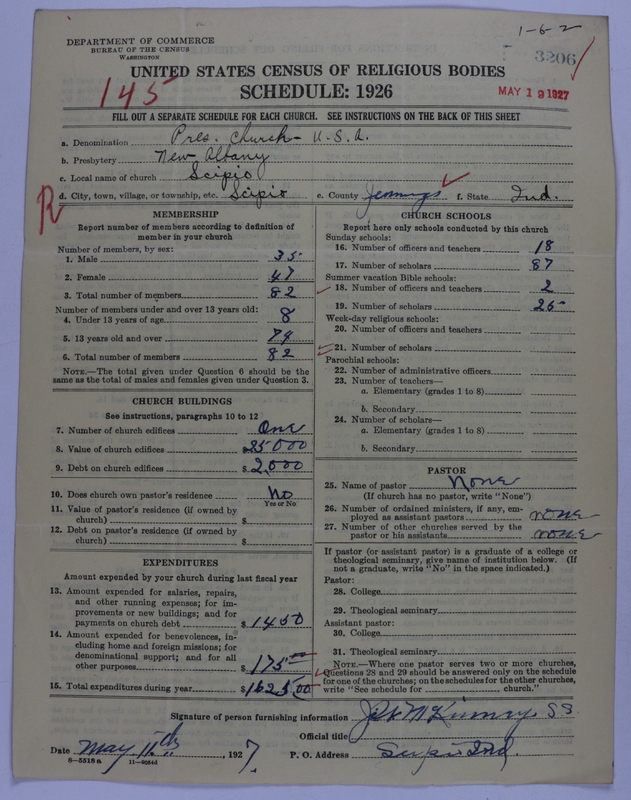 Scan of Presbyterian Church in the United States of America: 3206