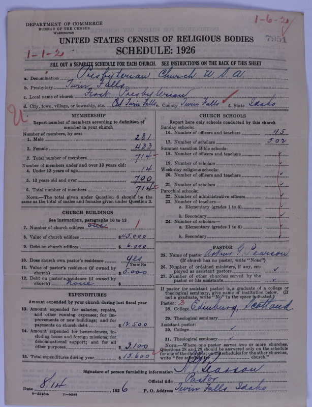 Scan of Presbyterian Church in the United States of America: 7951