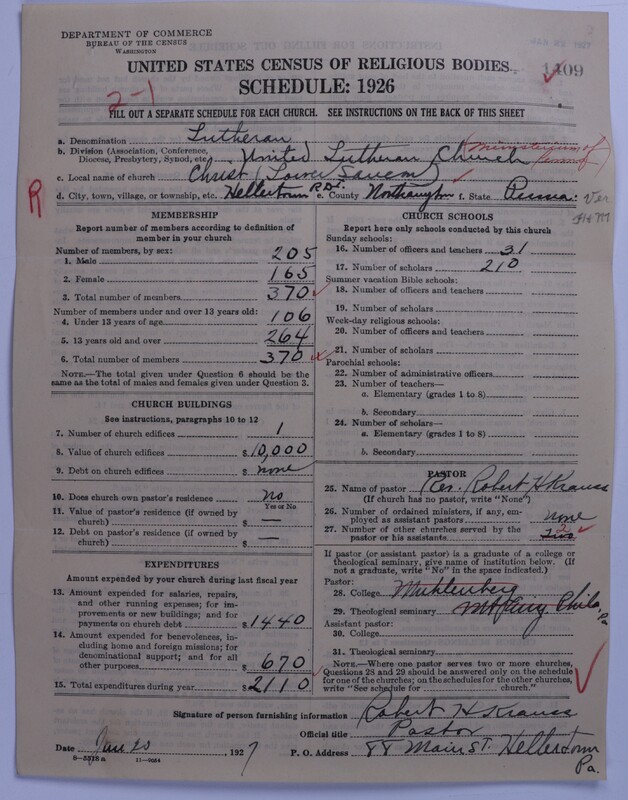 Scan of United Lutheran Church in America: 1409