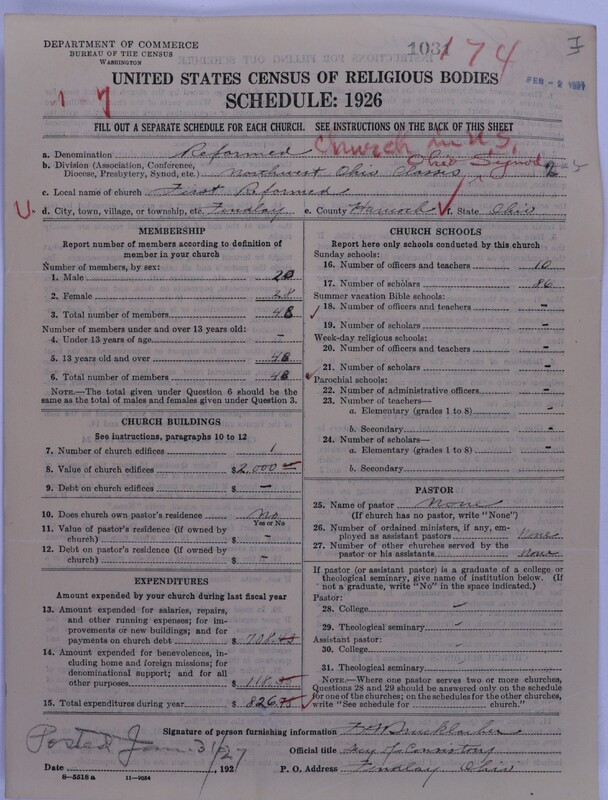 Scan of Reformed Church in the United States: 1031