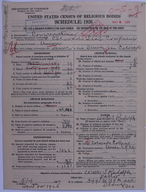 Scan of Congregational Churches: 4503