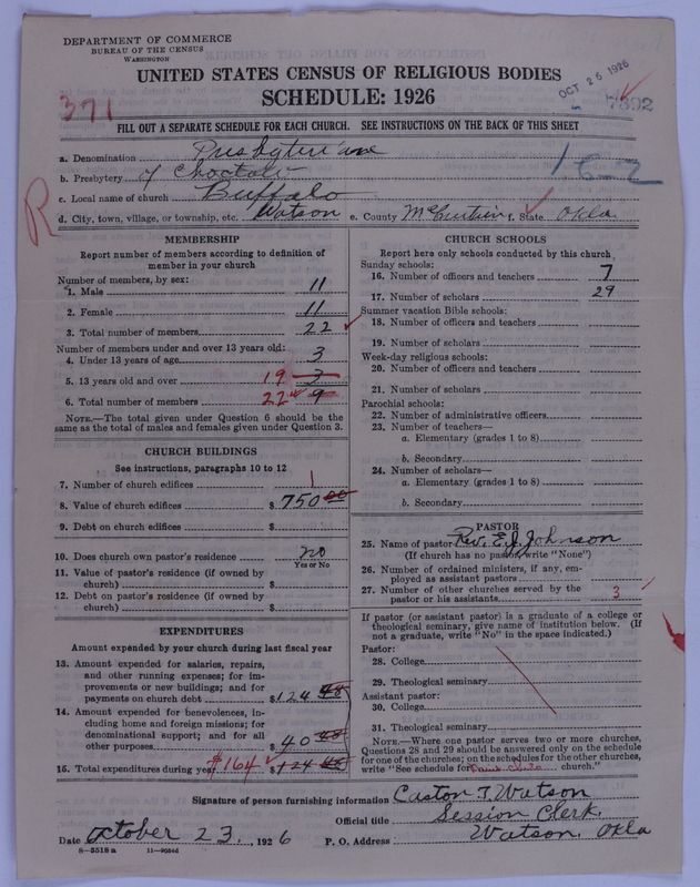 Scan of Presbyterian Church in the United States of America: 7392