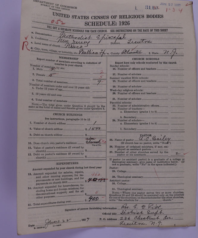 Scan of Methodist Episcopal Church: 3110