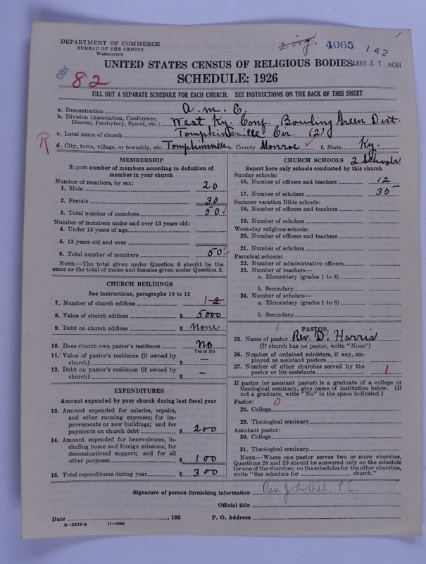 Scan of African Methodist Episcopal Church: 4065