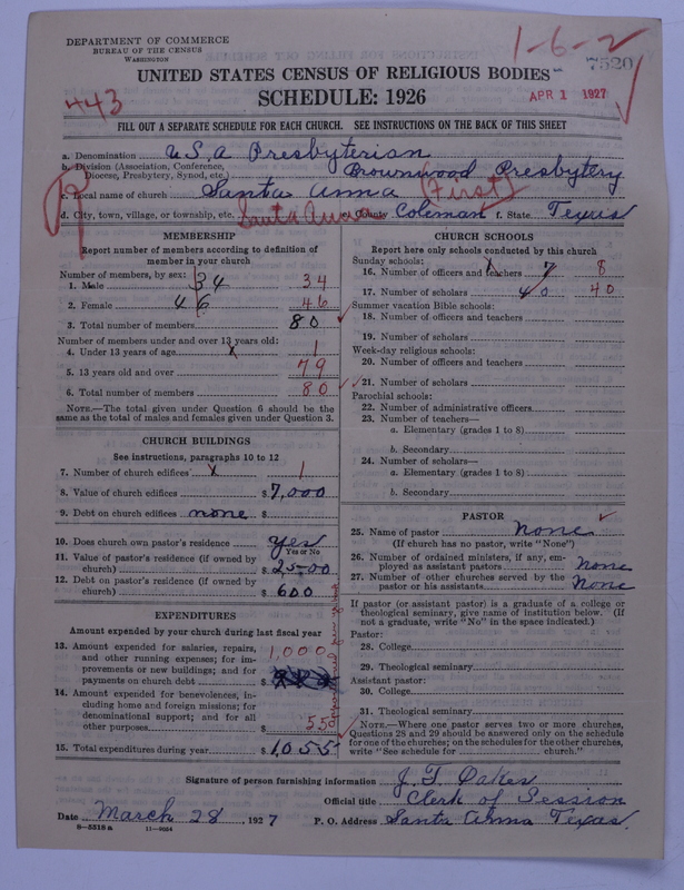 Scan of Presbyterian Church in the United States: 7520