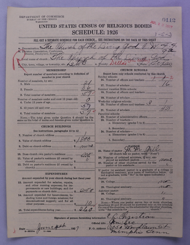 Scan of Church of the Living God, Christian Workers for Fellowship: 112