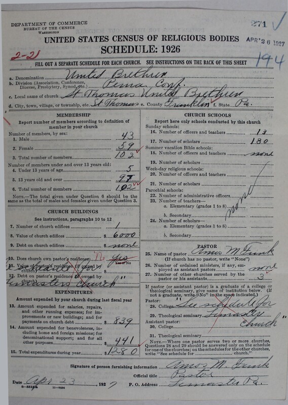 Scan of Church of the United Brethren in Christ: 271