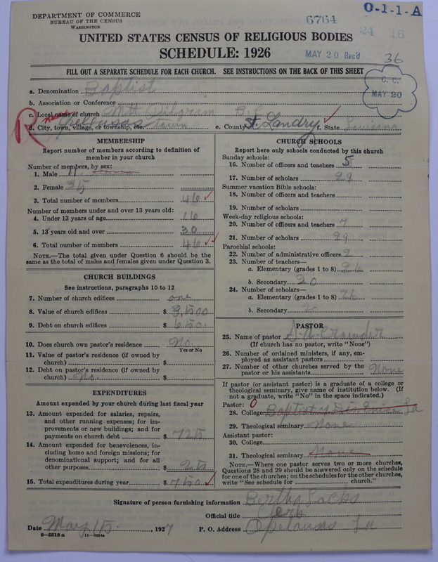 Scan of Negro Baptists: 6764