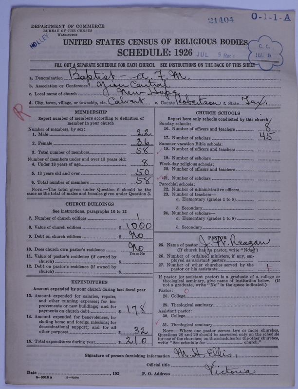 Scan of Negro Baptists: 21404