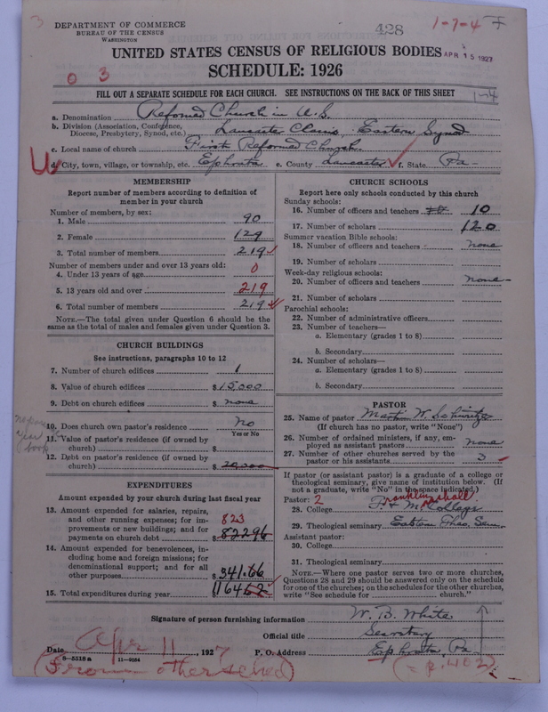 Scan of Reformed Church in the United States: 428