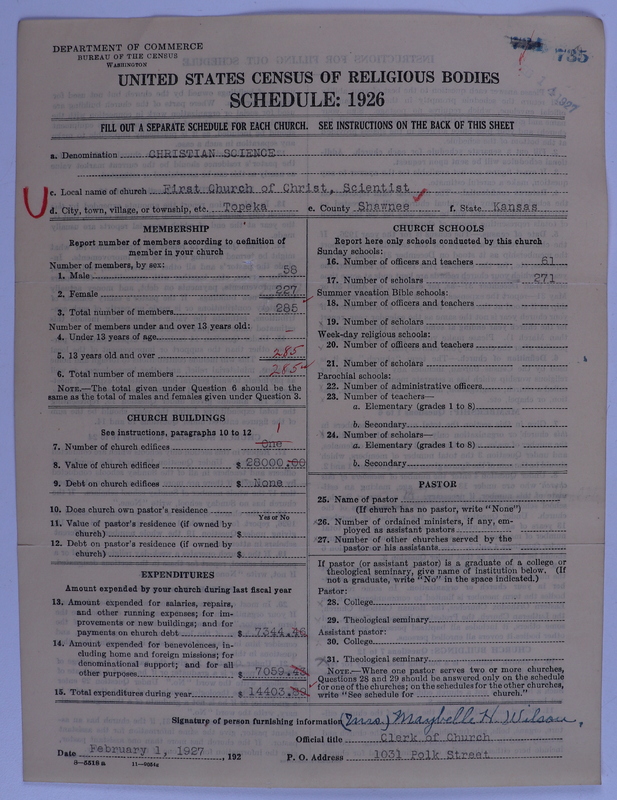 Scan of Church of Christ, Scientist: 735