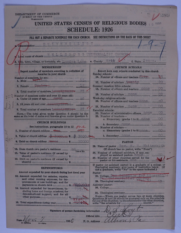 Scan of Universalist Church: 289