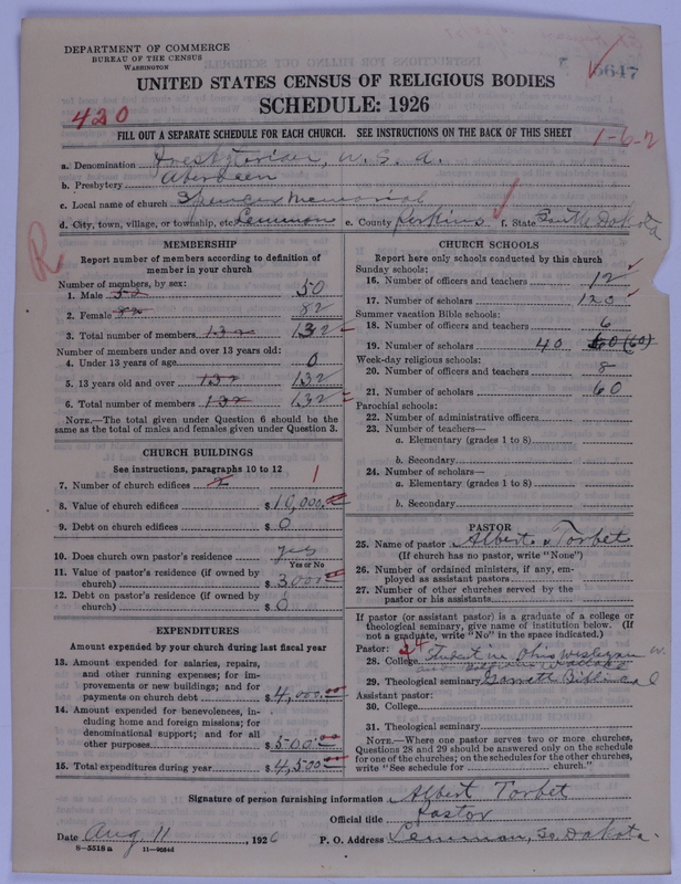 Scan of Presbyterian Church in the United States of America: 5647