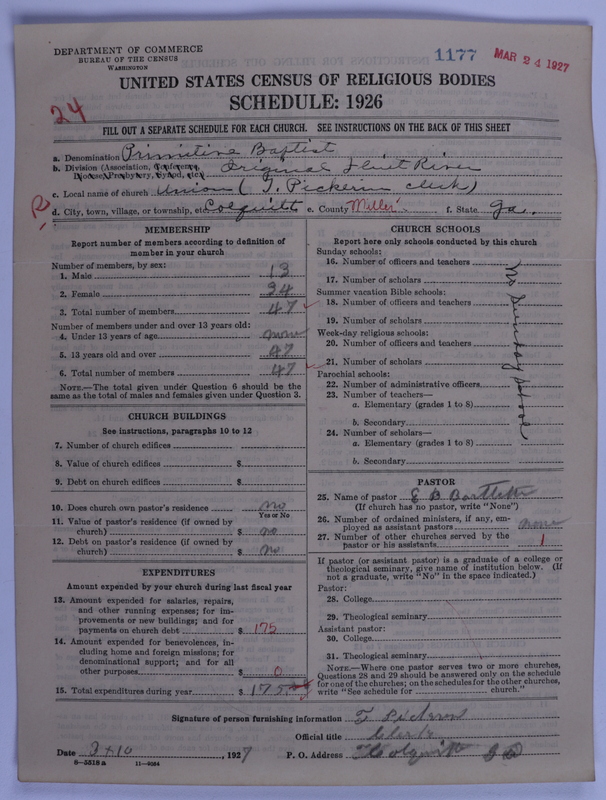 Scan of Primitive Baptists: 1177
