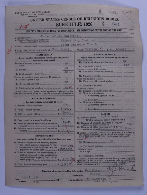 Scan of Church of the Nazarene: 601