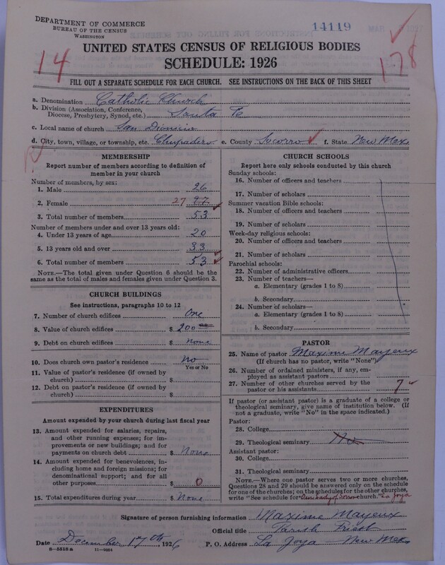 Scan of Roman Catholic Church: 14119