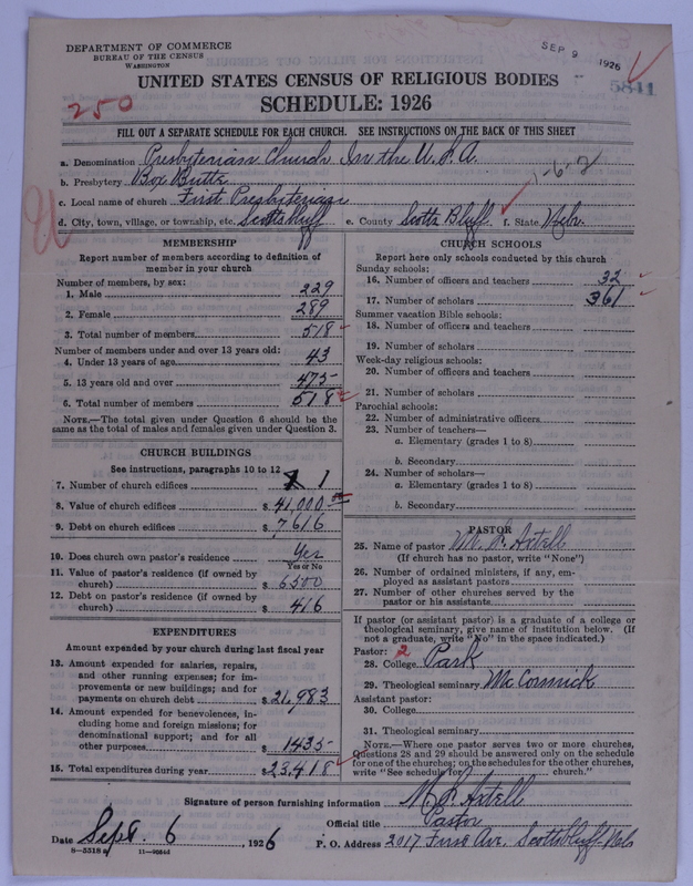 Scan of Presbyterian Church in the United States of America: 5841