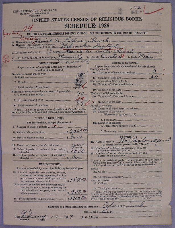 Scan of United Danish Evangelical Lutheran Church in America: 132