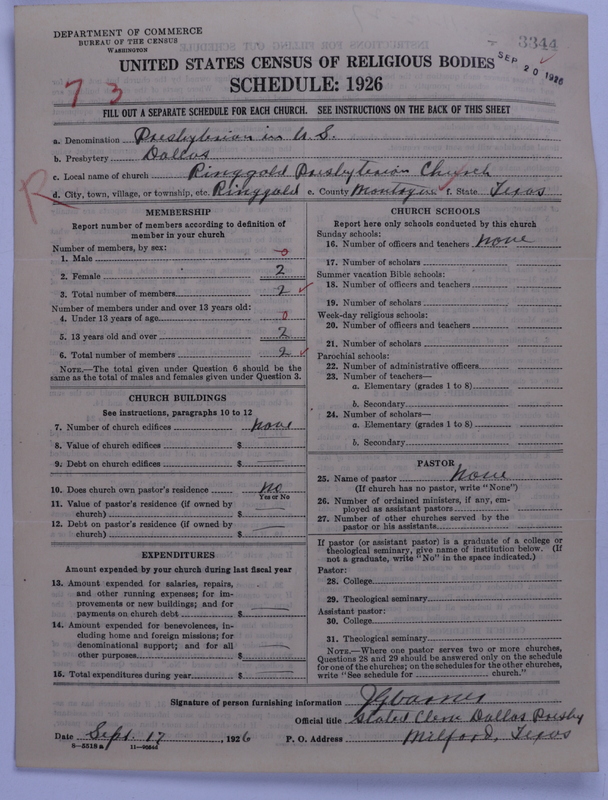 Scan of Presbyterian Church in the United States: 3344