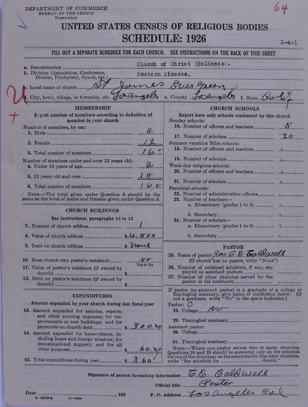 Scan of Church of Christ (Holiness) U.S.A.: 64