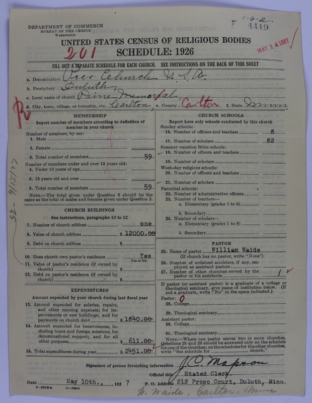Scan of Presbyterian Church in the United States of America: 4419