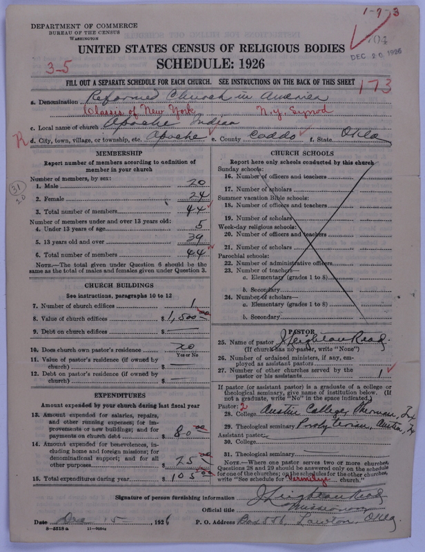 Scan of Reformed Church in America: 704