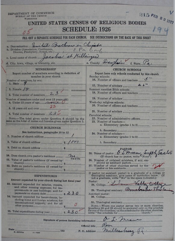 Scan of Church of the United Brethren in Christ: 215