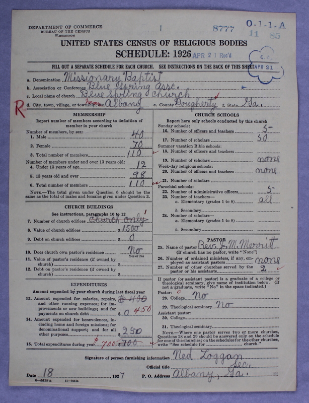 Scan of Negro Baptists: 8777