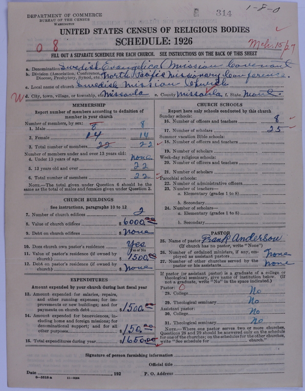 Scan of Swedish Evangelical Mission Covenant of America: 314