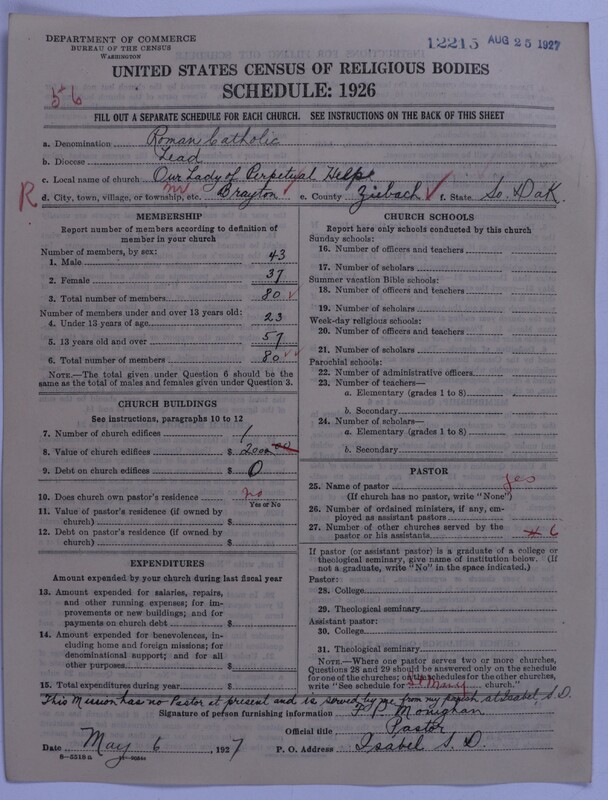 Scan of Roman Catholic Church: 12215